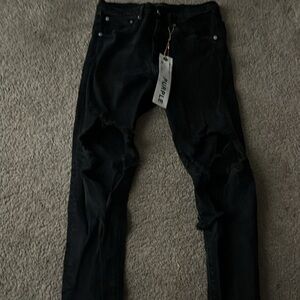 Purple brand Edgy Black Skinny Jeans for Men